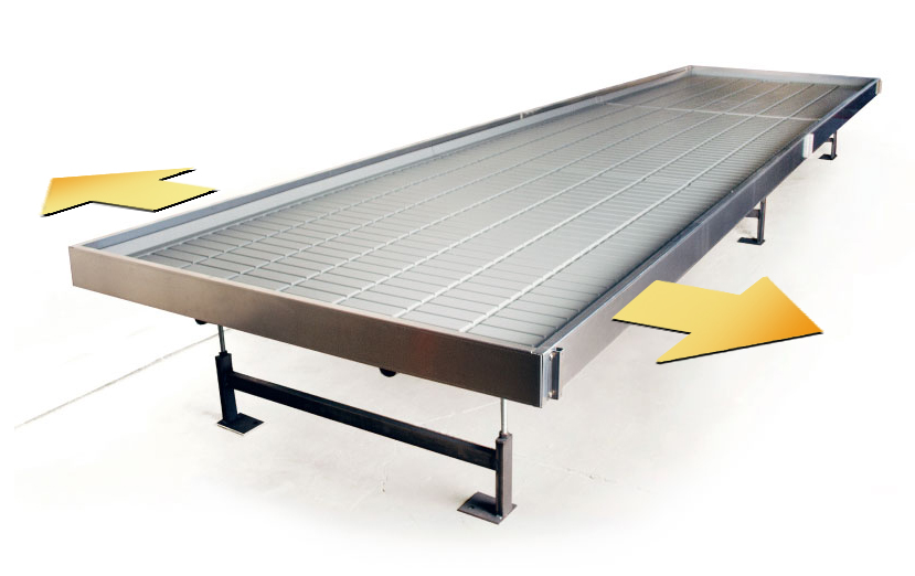 Rolling Benches will increase your crop yield and profits by up to 30%. The Ebb & Flow tables will cut down on your labor costs and increase the quanity of your harvest every time you plant.